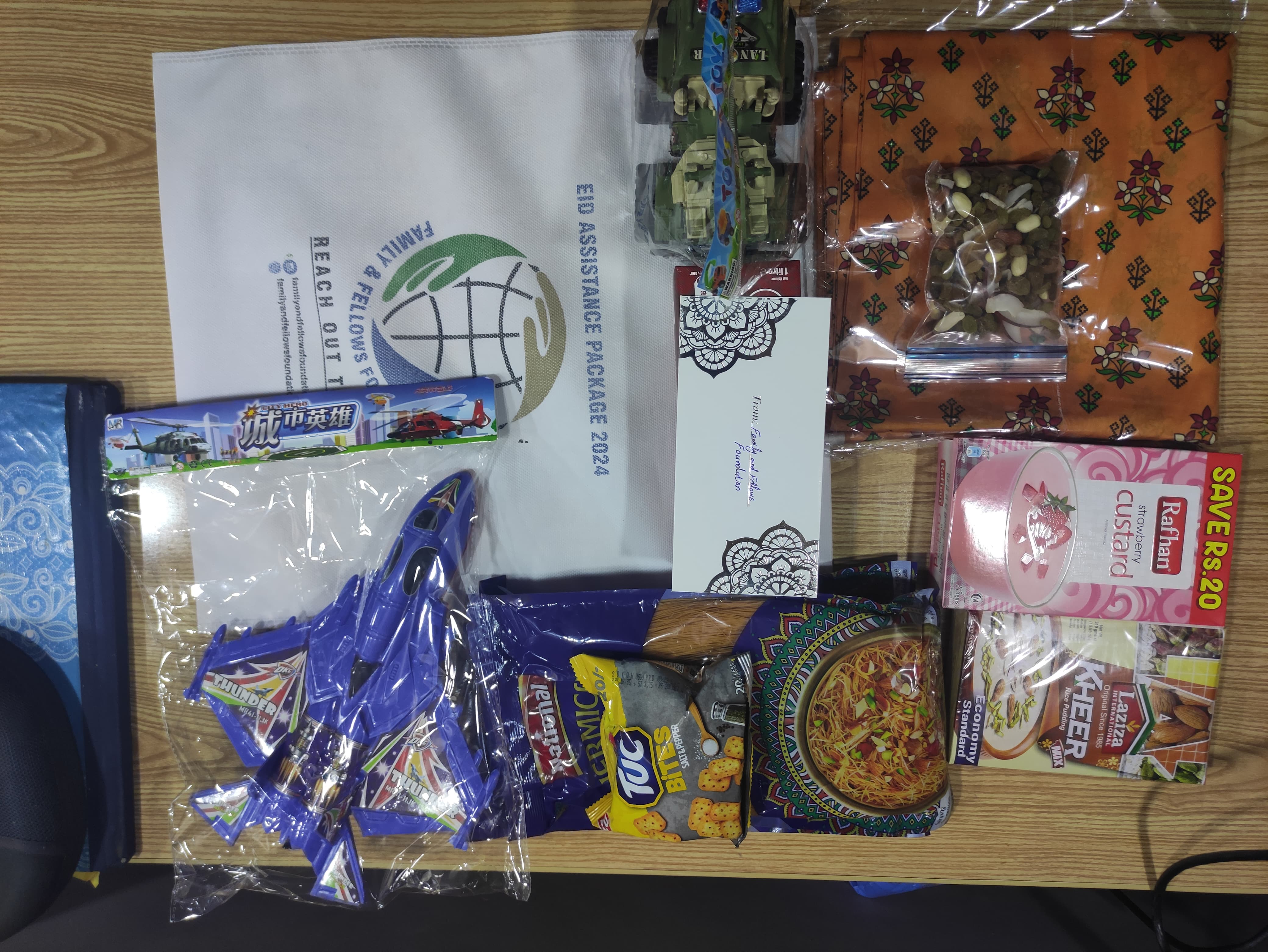 Eid gifts prepared for families